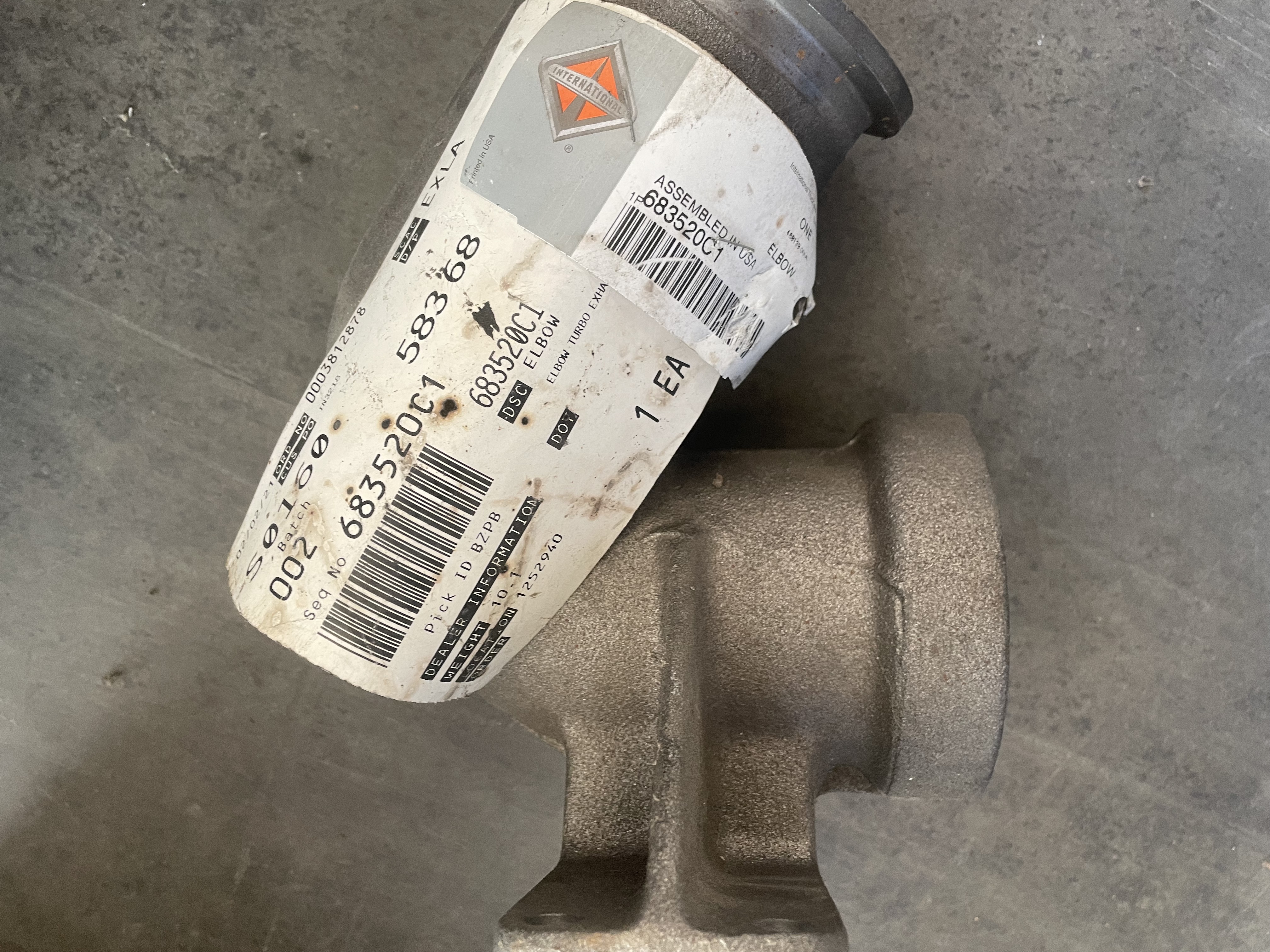 Elbow Turbo Exhaust Outlet Part # 683520C1